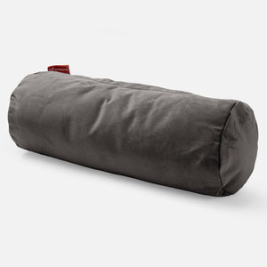 Bolster Throw Pillow Cover 20 x 55cm - Velvet Graphite Grey