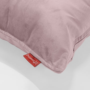 Bolster Throw Pillow Cover 20 x 55cm - Velvet Rose Pink 03