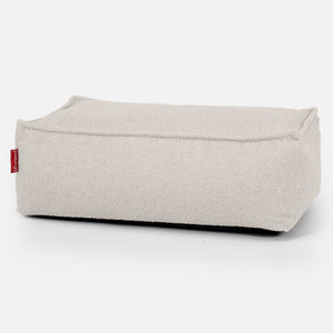 Large Footstool - Boucle Ivory