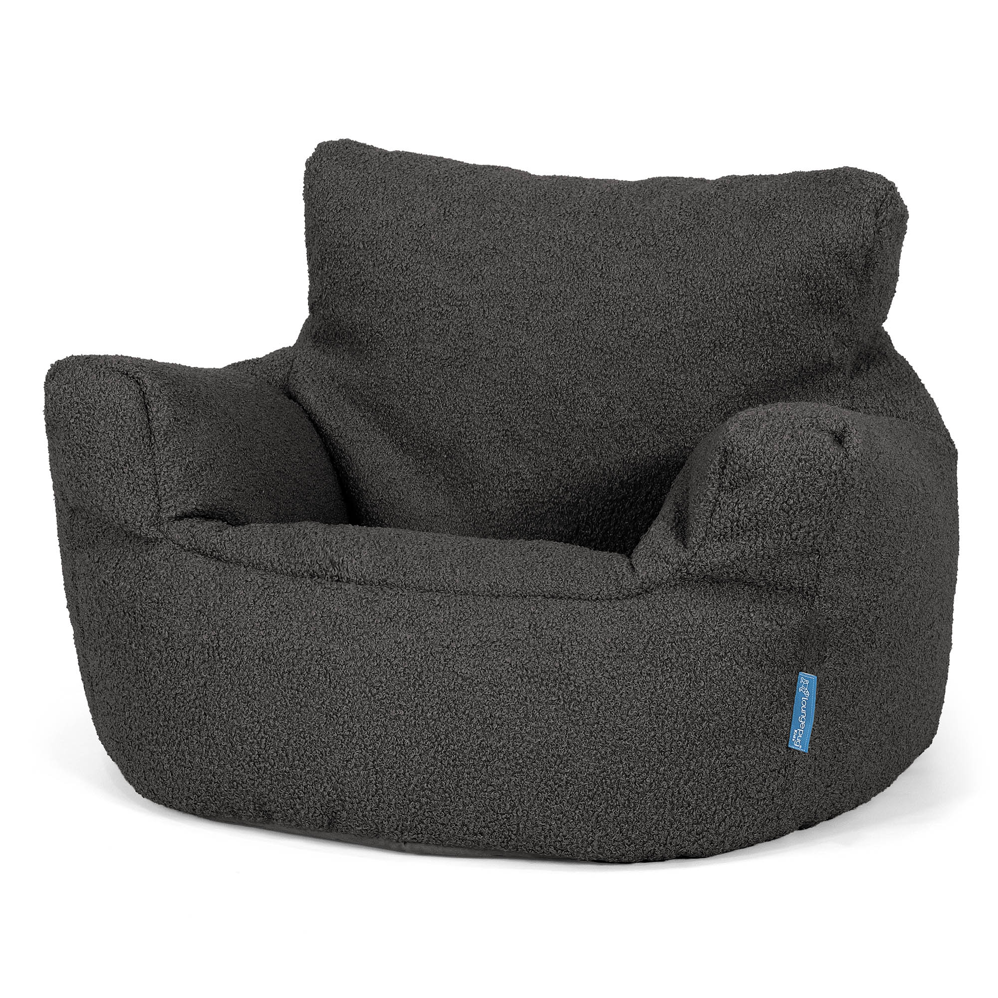 Lounge Pug Print Childrens Toddler Armchair Kids Bean Bags UK Blue