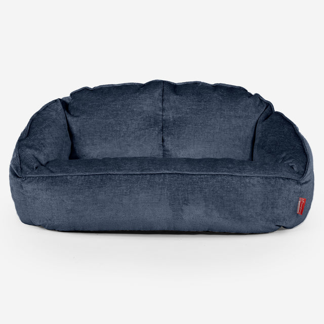 Bubble Sofa Bean Bag - Chenille Navy Blue 01