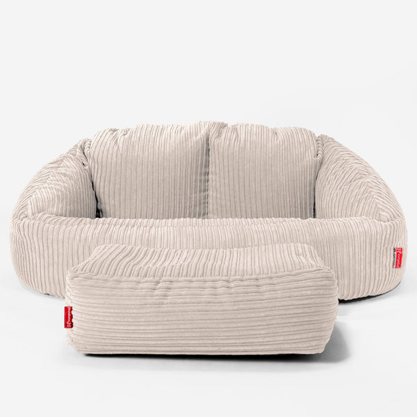 Bubble Sofa Bean Bag - Cord Ivory 01