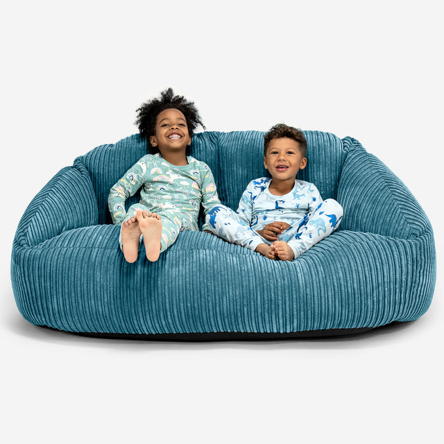 Kids' Giant Bubble Sofa 2-14 yr - Cord Aegean 01
