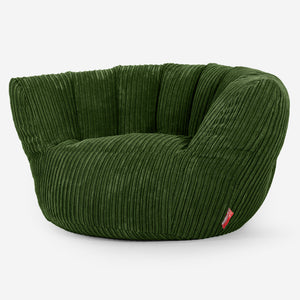 Charles Vintish Bean Bag - Cord Forest Green