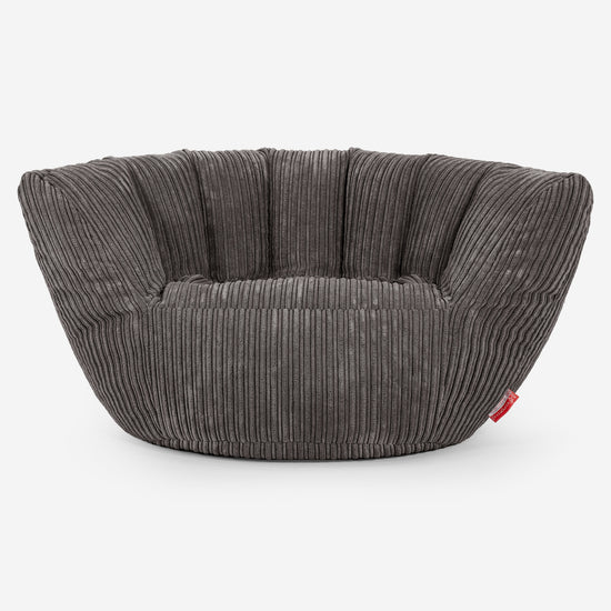 Charles Vintish Bean Bag - Cord Graphite Grey 01