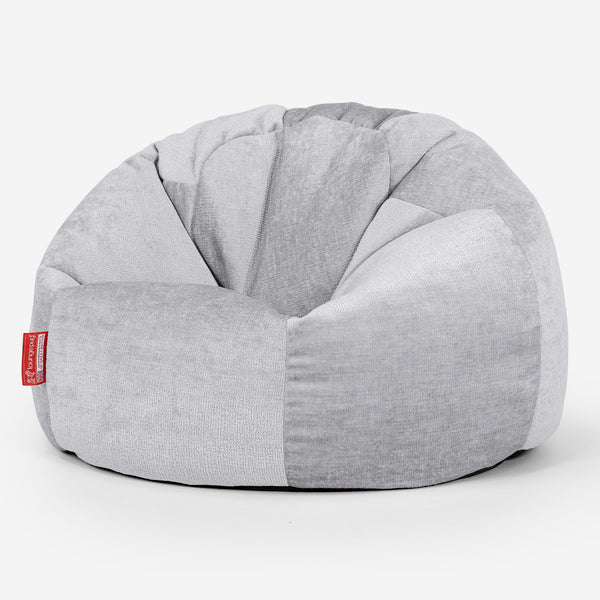 Classic Bean Bag Chair - Chenille Grey 01