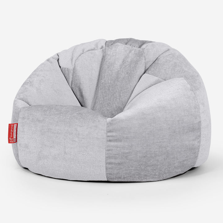 Classic Bean Bag Chair - Chenille Grey 01