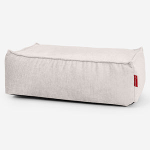 Large Footstool - Chenille Cream