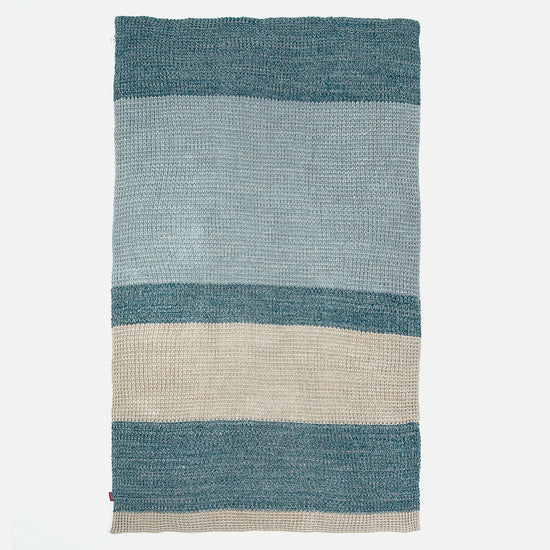 Throw / Blanket - 100% Cotton Chester Blue 03
