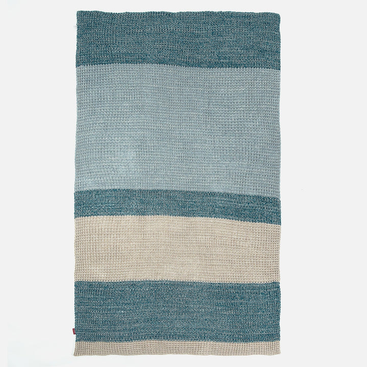 Throw / Blanket - 100% Cotton Chester Blue 03