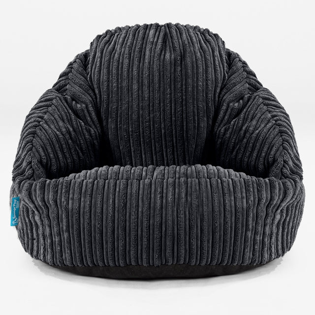 Children's Bubble Bean Bag - Cord Black 01