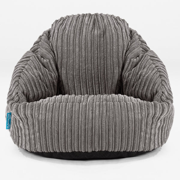 Children's Bubble Bean Bag - Cord Graphite Grey 01