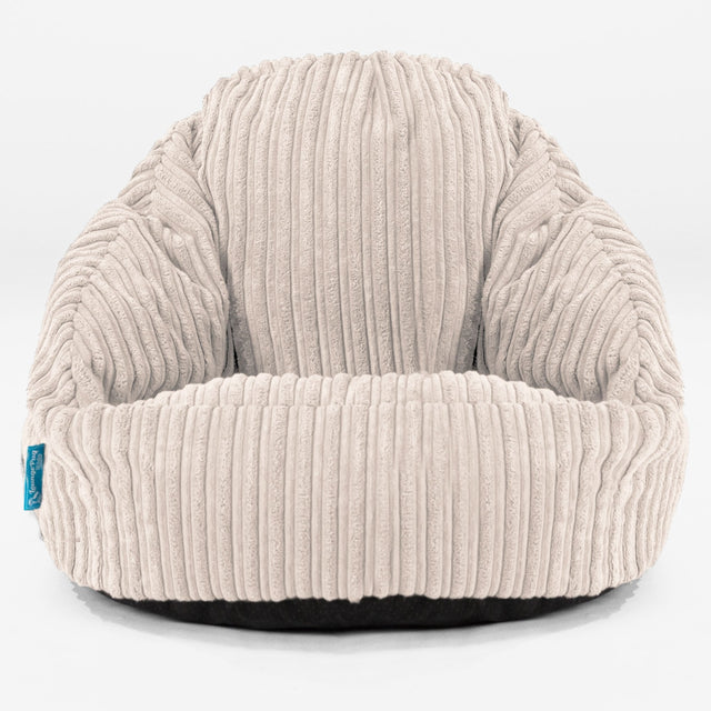 Children's Bubble Bean Bag - Cord Ivory 01