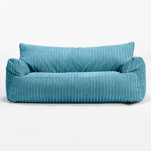 Children's Josephine Sofa Bean Bag 1-5 yr - Cord Aegean Blue 01