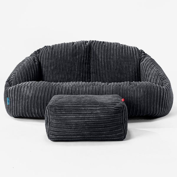 Bubble Kids Sofa Bean Bag - Cord Black 01