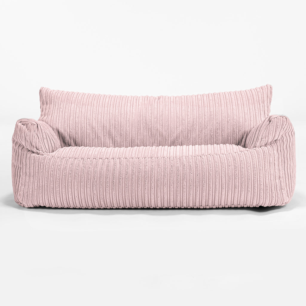 Pink shop cord sofa
