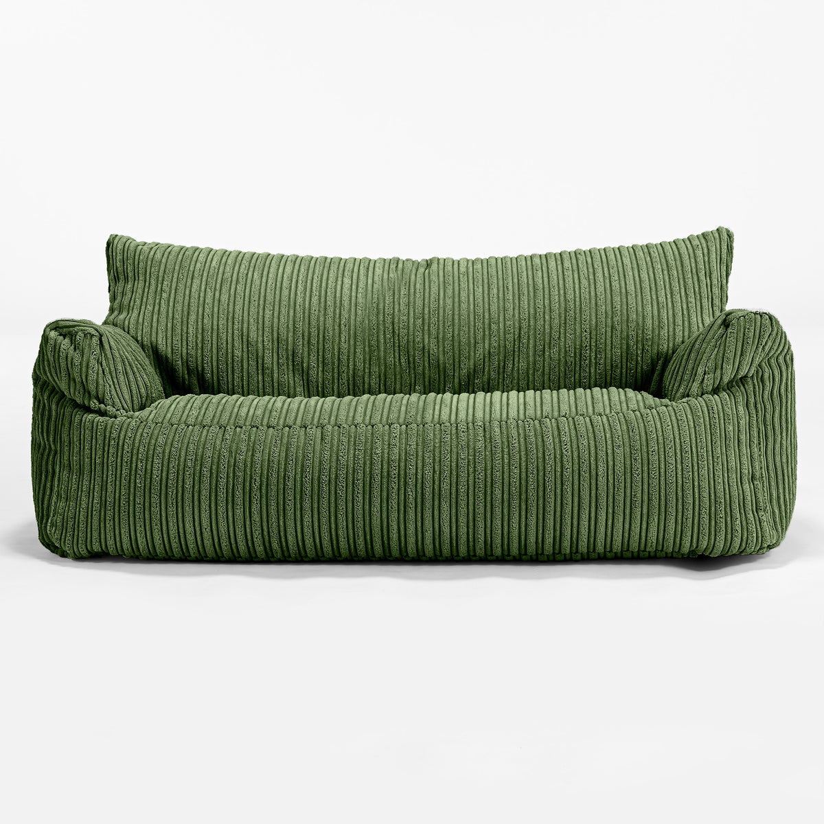 Lounge Pug Childrens Bean Bag Sofa Cord Forest Green Josephine Kids