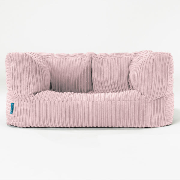 Albert Kids Sofa Bean Bag - Cord Blush Pink 01