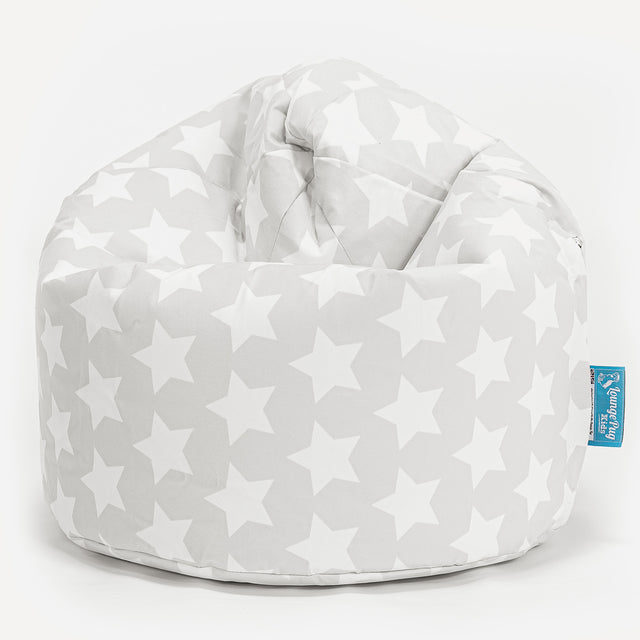 Children's Bean Bag - Print Grey Star 01