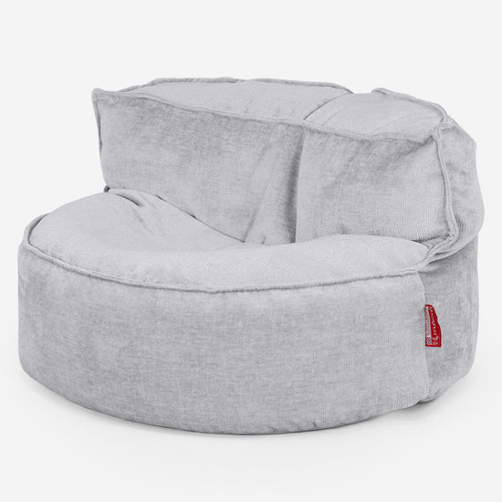 Chloe Bean Bag Sofa - Chenille Grey 01