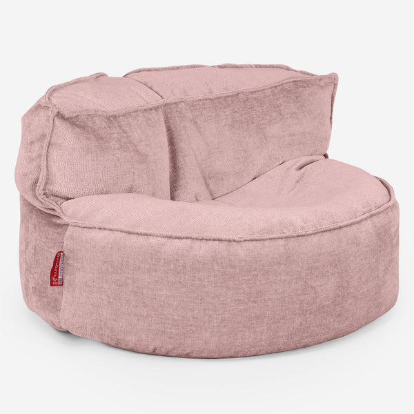 Chloe Bean Bag Sofa - Chenille Pink 01
