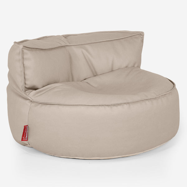 Chloe Bean Bag Sofa - Vegan Leather Ivory 01