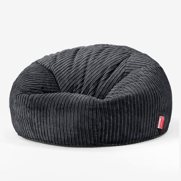 Children's Bean Bag Sofa 6-14 yr - Cord Black 01