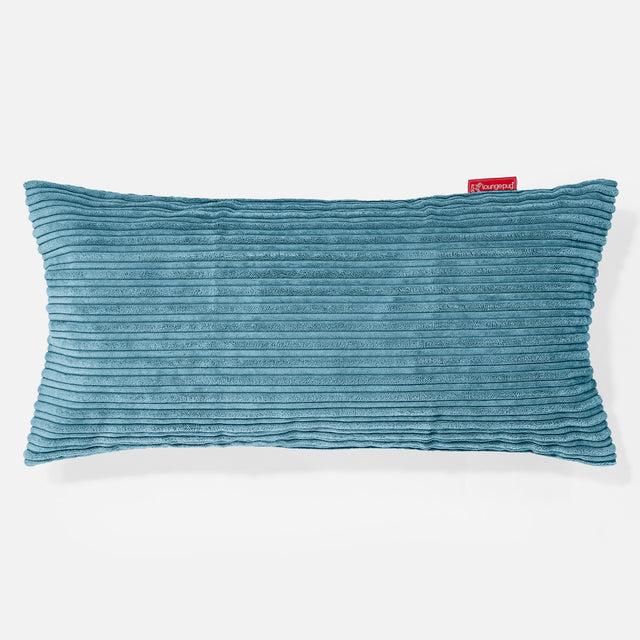 XL Rectangular Support Cushion Cover 40 x 80cm - Cord Aegean Blue 01