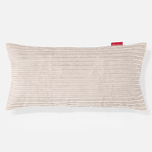 XL Rectangular Support Cushion Cover 40 x 80cm - Cord Ivory 01