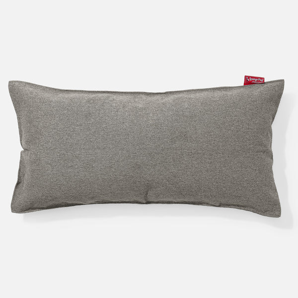 XL Rectangular Support Cushion 40 x 80cm - Interalli Wool Silver 01