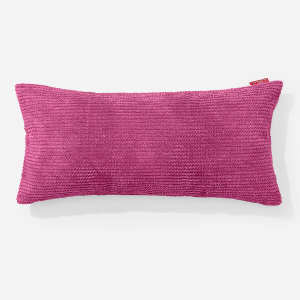XL Rectangular Support Cushion with Memory Foam Inner 40 x 80cm - Pom Pom Pink 01