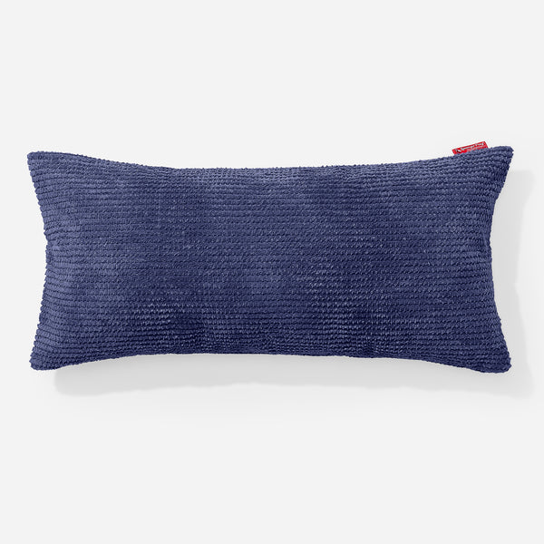 XL Rectangular Support Cushion with Memory Foam Inner 40 x 80cm - Pom Pom Purple 01