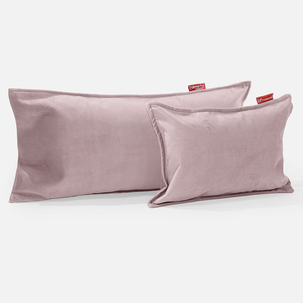 XL Rectangular Support Cushion Cover 40 x 80cm - Velvet Rose Pink 03