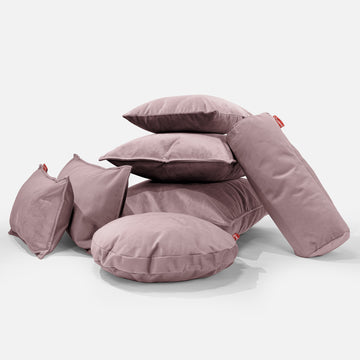 XL Rectangular Support Cushion Cover 40 x 80cm - Velvet Rose Pink 04