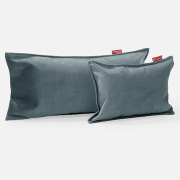 XL Rectangular Support Cushion Cover 40 x 80cm - Velvet Teal 03
