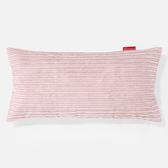 XL Rectangular Support Cushion Cover 40 x 70cm Cord Blush Pink