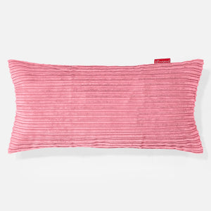 XL Rectangular Support Cushion Cover 40 x 70cm - Cord Coral Pink