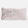 XL Rectangular Support Cushion 40 x 80cm - Faux Rabbit Fur Dusty Pink 01
