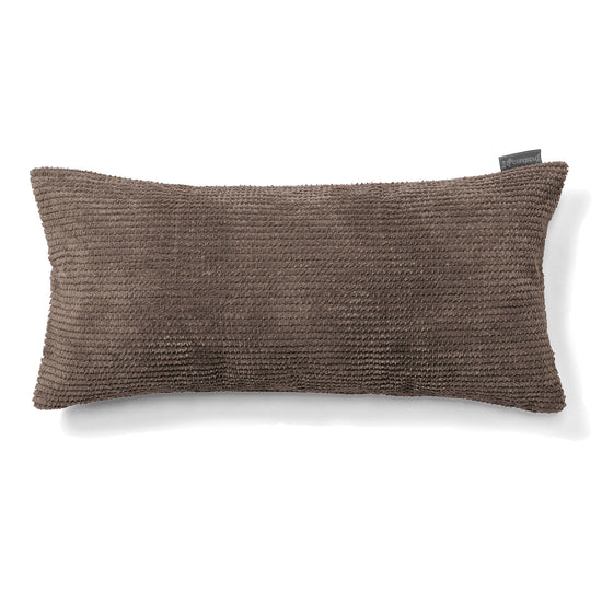 XL Rectangular Support Cushion 40 x 80cm - Pom Pom Chocolate Brown 01