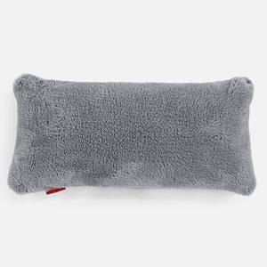 XL Rectangular Support Cushion Cover 40 x 70cm - Teddy Faux Fur Dark Grey