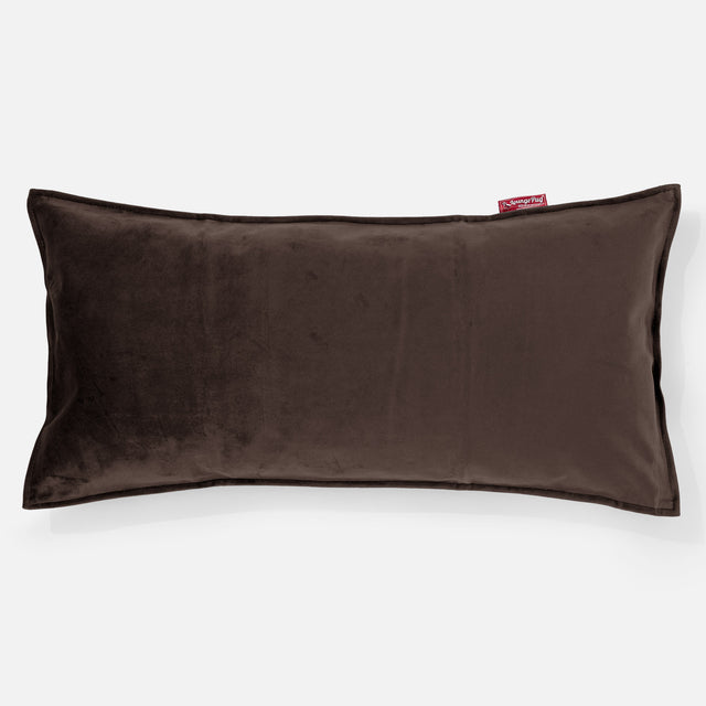 XL Rectangular Support Cushion Cover 40 x 80cm - Velvet Espresso 01