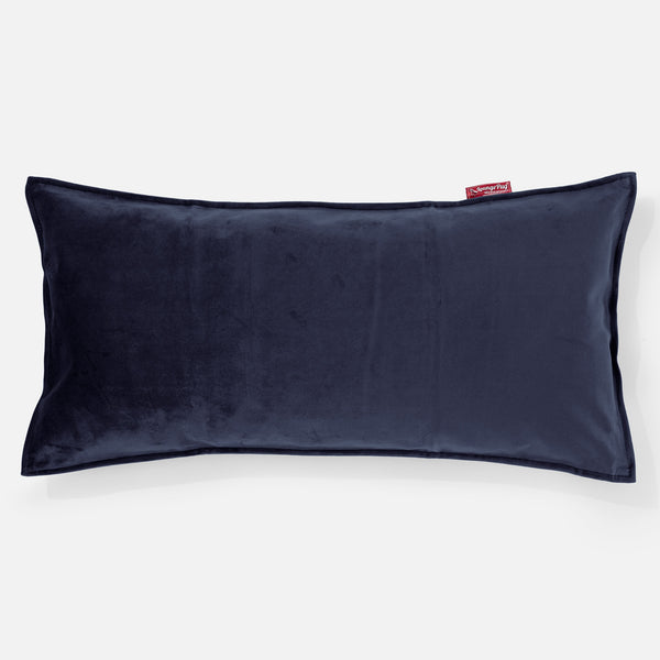 XL Rectangular Support Cushion Cover 40 x 80cm - Velvet Midnight Blue 01