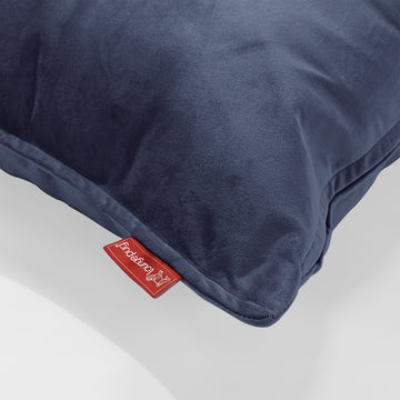 XL Rectangular Support Cushion Cover 40 x 80cm - Velvet Midnight Blue 02