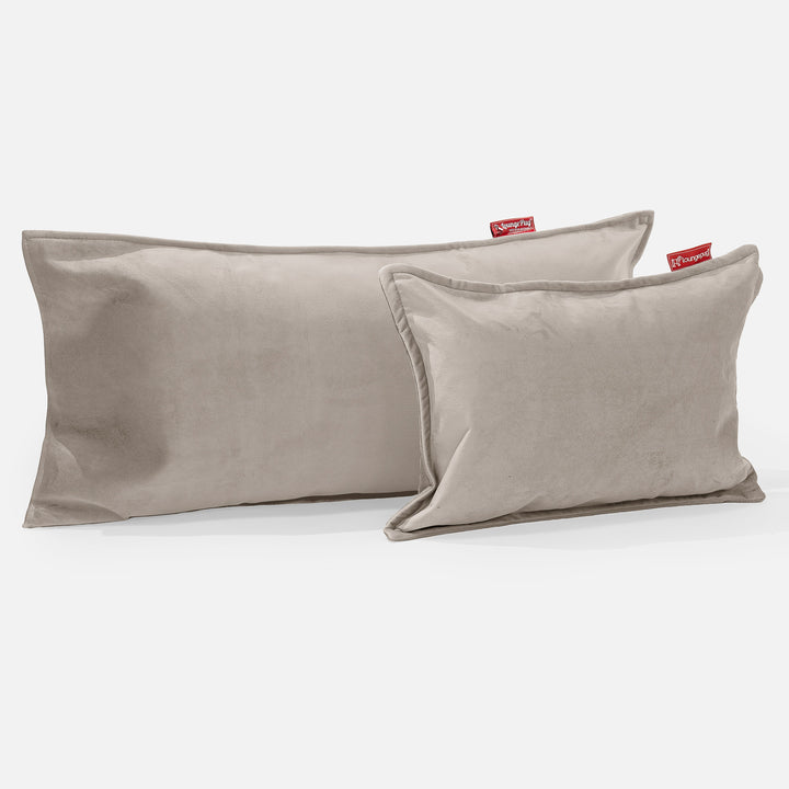 XL Rectangular Support Cushion Cover 40 x 80cm - Velvet Mink 03
