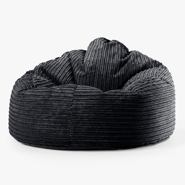 Archi Bean Bag Chair - Cord Black 01
