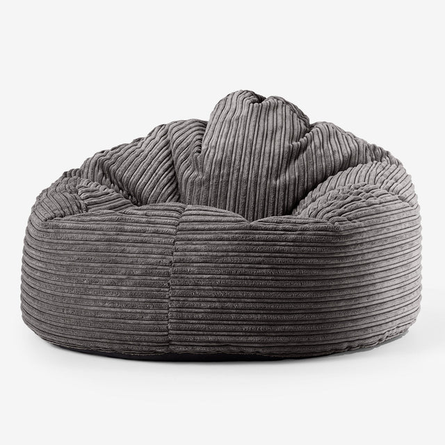 Archi Bean Bag Chair - Cord Graphite Grey 01