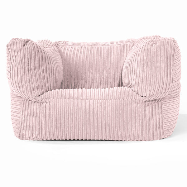 Albert Bean Bag Armchair - Cord Blush Pink 01
