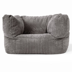 Albert Bean Bag Armchair - Cord Graphite Grey