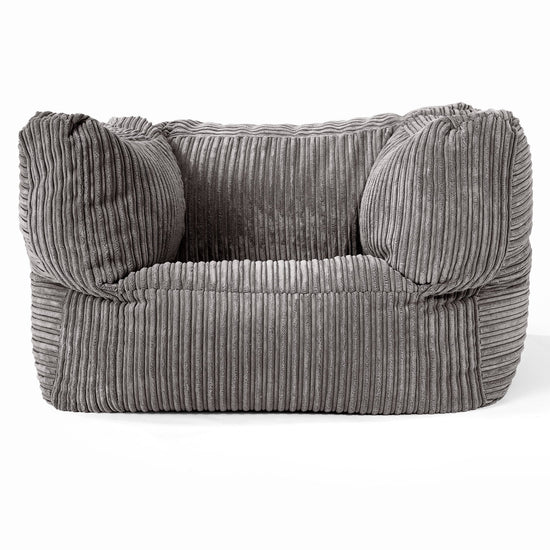 Albert Bean Bag Armchair - Cord Graphite Grey 01