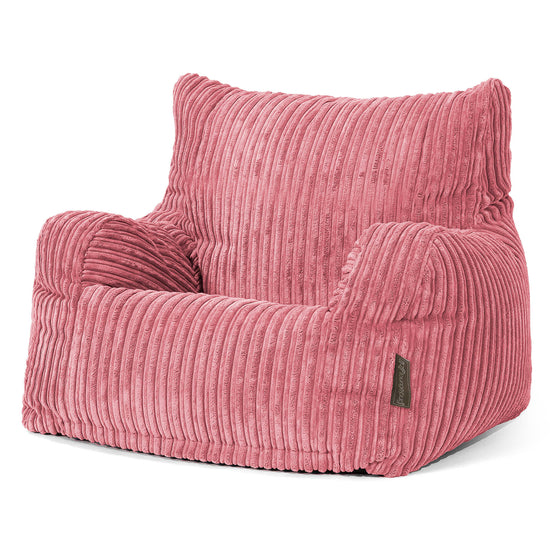 Bean Bag Armchair - Cord Coral Pink 01